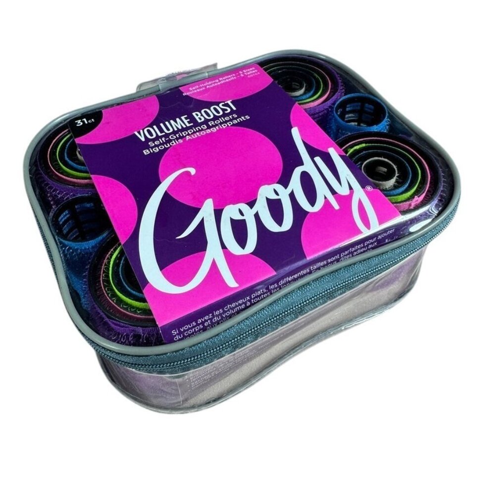 NEW Goody Volume Boost Self-Gripping Hair Rollers‎ 31 Ct Strong Hold Gentle